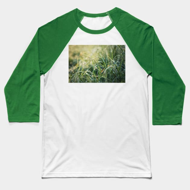 grass dew Baseball T-Shirt by 1STunningArt